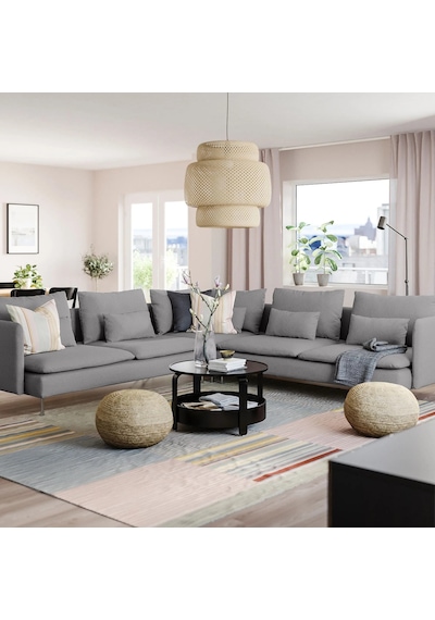 Ikea Gri Konforlu Kanepe - 6'lı Köşe Kanepe