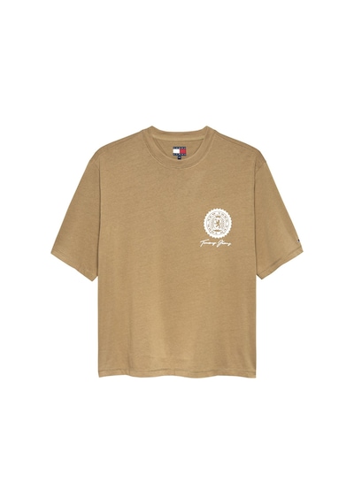 Tommy Hilfiger Tjm 90s Bılls Ss Tee Erkek Bej T-shirt - Dm0dm22332