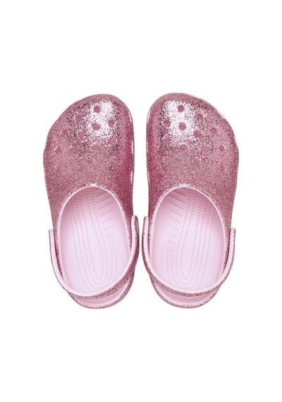Crocs Classic Chunky Glitter Clog T Kız Çocuk Terlik 211940 Pembe