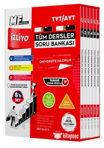 Tyt Ayt Tüm Dersler Sayısal Mf Soru Bankası Soru Kalesi Yayınları