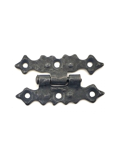 Hubrendy Çer Antika Tarz Dekoratif Pirinç Yıldız Menteşe - 63x36 Mm, Oksit