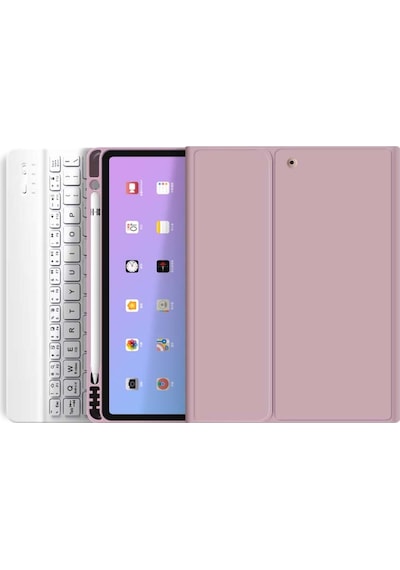 Apple Uyumlu iPad 10. Nesil 10.9 İnç 2022 Bluetooth Klavyeli Kılıf Kalem Bölmeli Türkçe Klavye Kılıf