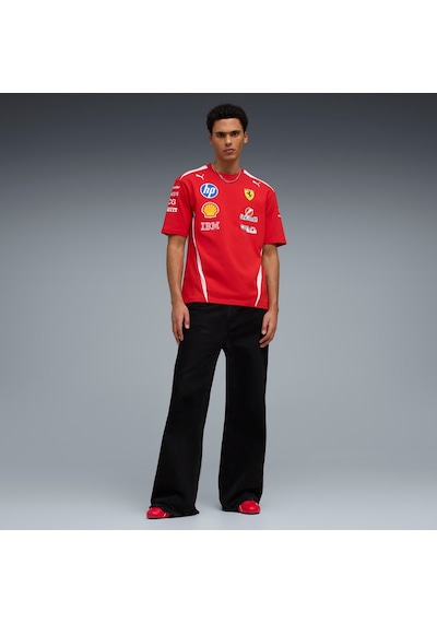 Puma Scuderıa Ferrarı Hp Replıca Drıvers Unısex Tişört 713827 01 Kırmızı