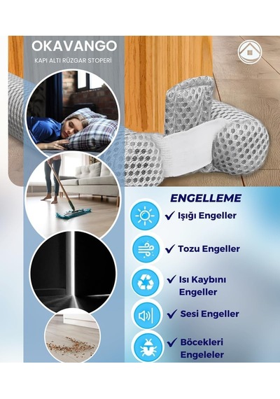 Tr Çift Taraflı Kapı Altı İzolasyon Süngeri, Kapı Altı Rüzgar Önleyici, Ayarlanabilir, Soğuk Geçirmez, Toz G