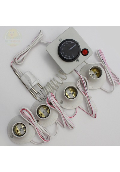 Termostat Kontrollü Düğmeli Yanan 1 Lamba Çıkışlı 3 Sabit Duyu