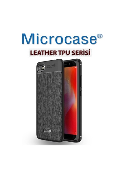 Microcase Xiaomi Redmi 6A Leather Tpu Silikon Kilif + Cam Koruma 292770335 - Seçenek / Cam Koruma-Tempered Glass Istiyorum