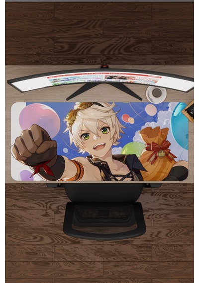 Bennett Genshin Impact Anime Gacha V4 - 90x40 Xxl Gaming Mouse Pad Fare Altlığı