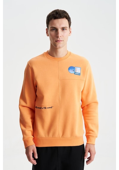AR-MA Arma Şık Erkek Regular Fit 3 İplik Şardonlu Bisiklet Yaka Sweatshirt 001