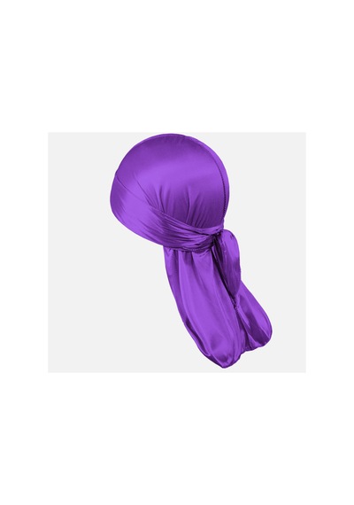 Mor Unisex Durag Sokak Stil Hip-hop Bandana Mor Mor