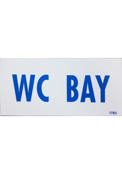 Wc Bay Uyarı Levhası 12,5X25 Kod: Dek 1783
