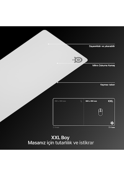 Steelseries Qck Heavy Xxl Gaming Mousepad - Beyaz