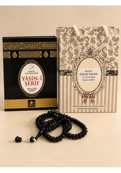 Bilenler Yasin Kitabı Tesbih Hediyelik İsimli Qr Kodlu Sesli Dinleme Özellikli Çanta Boy Yasin 13 17