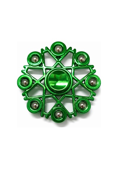 Metal Stres Çarkı Yeşil Fidget Spinner Dikkat Artırıcı & Rahatlatıcı Oyuncak