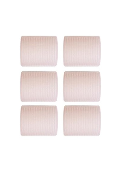 6'lı Cırtlı Bigudi Seti, 48x63 Mm Boyutunda Açık Mavi