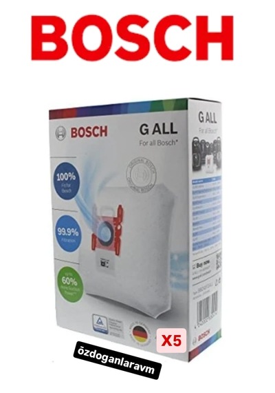 Bosch Uyumlu Süpürgesi Prosilence - Proanimal 5 Adet Kutulu G All Toz To