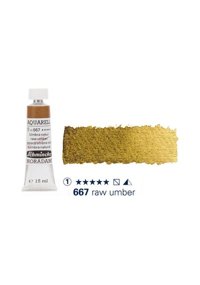 Schmincke Horadam Aquarell Tube 15ml Seri 1 Raw Umber 667