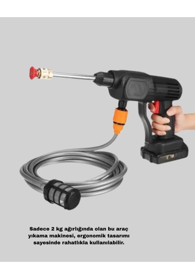 Taşınabilir Akülü Araba Yı. Makinesi 1.7 Mpa Basınçlı Ve Ergonomik Tasarımlı