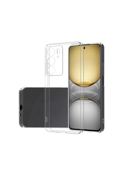 Realme C75 Kılıf Zore Süper Silikon Kapak Şeffaf