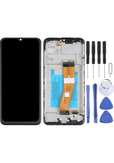 Cbtx Samsung Galaxy A03s Uyumlu Çerçeveli Lcd Ekran Ve Dijital Eden Tam Montaj Sm-a037f