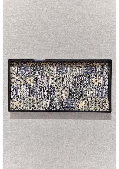 Pasabahce Çinili Tepsi 35x18x3.5 Cm - 1 Adet Cok Renkli