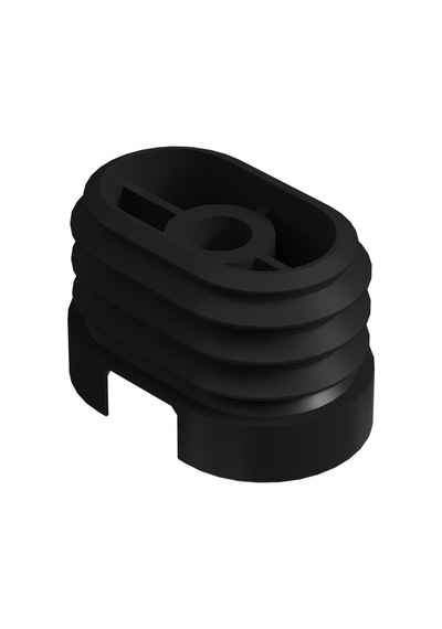 Cateksss 32x50 Mm M8 Kademeli Elips Gizli Ayarlı Profil Pabucu - 58 Li Paket Siyah