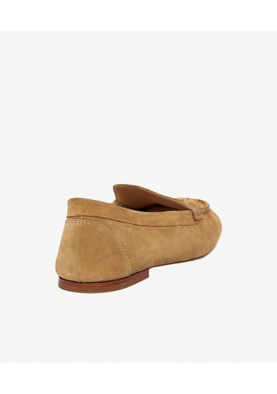 Yargıcı Örgü Detaylı Deri Loafer 26ykay4015x 008 Camel