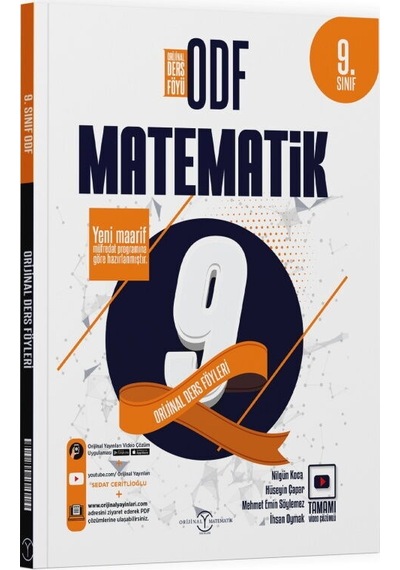 Orijinal Yayınları 9. Sınıf Matematik Odf Orijinal Ders Föyleri Paragraf 2 Deneme Hediye