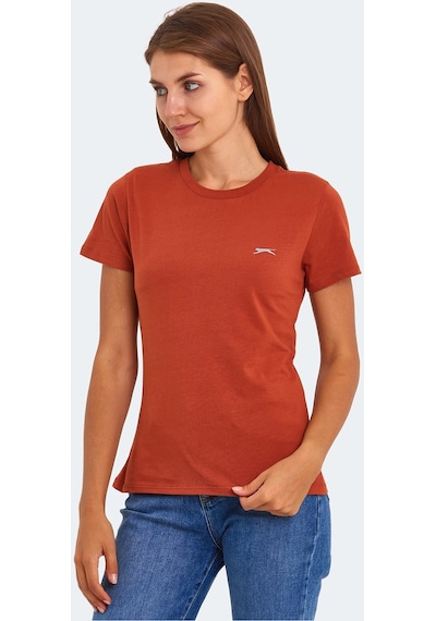 Slazenger KORNELI I Kadın Slim Fit Kiremit Tişört