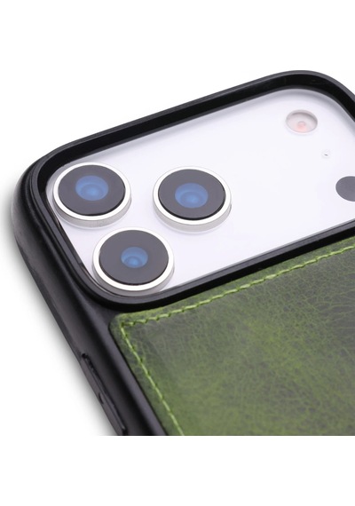 Zawa Apple İphone 17 Pro Uyumlu Deri Arka Koruma Kılıf - Bordo