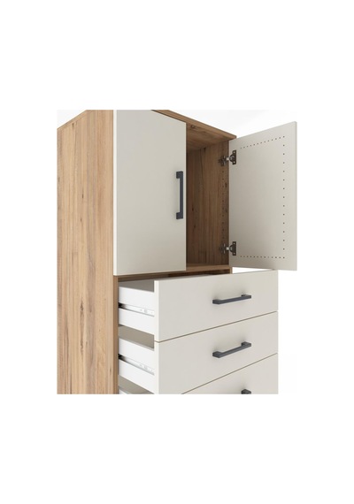 Hyperion Dolap Tek Raflı 6 Çekmeceli 2 Kapaklı 60x44x182 Çam-... Çam Hyperion Dolap Tek Raflı 6 Çekmeceli 2 Kapaklı 60x44x182 Çam-... Çam