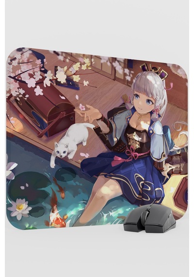 Ayaka Genshin Impact Anime Gacha V4 - 48x40 Xl Gaming Mouse Pad Fare Altlığı