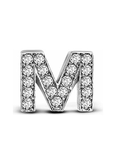 Argentum Concept - M Harfi Çivili Gümüş Tek Küpe - K078001