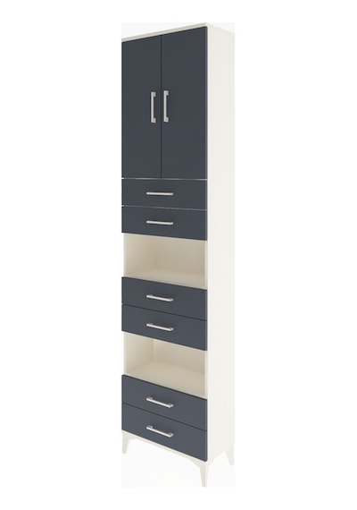 Arges Dolap 5 Raflı 6 Çekmeceli 2 Kapaklı 60x30x243 Aytaşı-an... Aytaşı