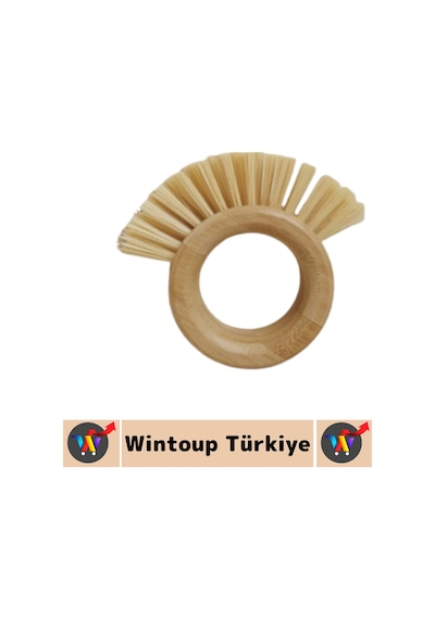 Ergonomik Kolay Tutuş Sert Bitkisel Kıllı Havuç Patates Pancar Turp Sebze Meyve Yıkama Fırçası