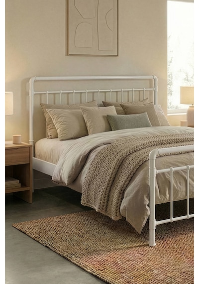 Unimet Odin Metal Karyola - Konik Geçme Konfor Destekli Latalı - 140x190/140x200/160x200/180x200 Unimet Odin Metal Karyola - Konik Geçme Konfor Destekli Latalı - 140x190/140x200/160x200/180x200