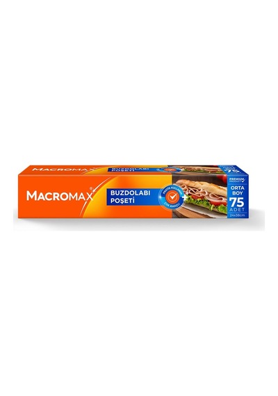 Macromax Buzdolabı Poşeti Orta Boy 75'li - 7 Adet Tarı