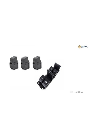 Skoda Fabia Dörtlü Tekli Cam Açma Düğmesi Takımı 1998--2007