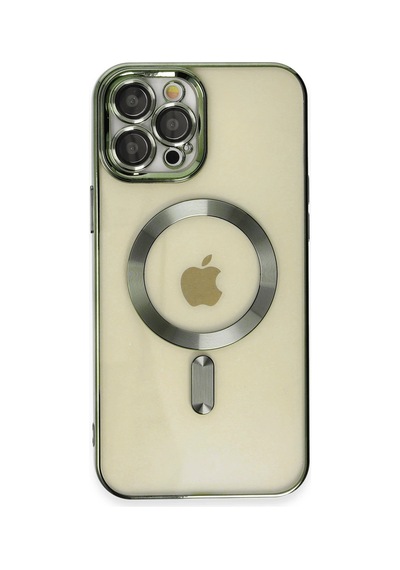 Newface - 890 - iPhone Uyumlu 12 Pro Max Kılıf Kross Magneticsafe Kapak - - Csmo-tex - Koyu Yeşil