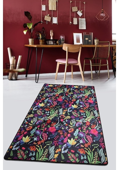 Pictura Siyah Djt 100X200 Cm Dekoratif Modern Halı