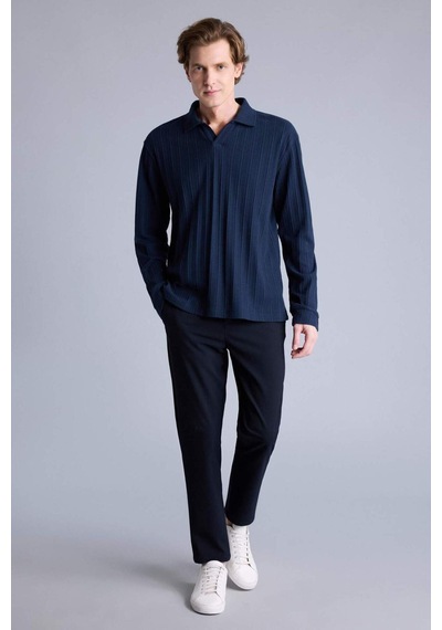 Defacto Regular Fıt Sweatshirt H3317ax26spnv82 Lacivert-nv82