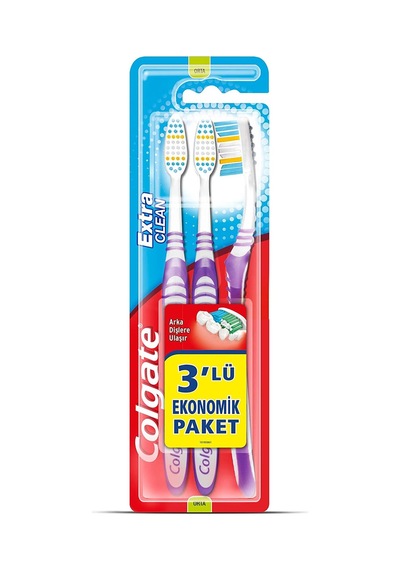 Colgate Extra Clean Diş Fırçası Orta 2+1