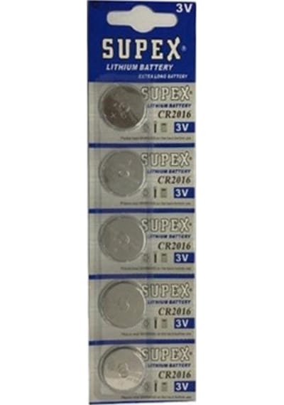 Supex Cr2016 3V Lityum 5Li Blister Pil