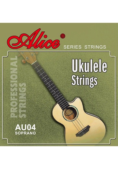 Alice Au04 Ukulele Tel Seti - Modified Nylon Eğitim - Parlak Ton Modifiye Edilmiş Naylon Yapı, Parlak Ada Sesi Ve Yumuşak Çalım Hissi Uyum: Soprano Ve Concert Ukulele Modelleri 4'lü Tam Takım Set