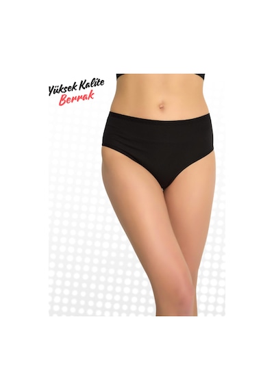 Berrak Yüksek Bel Bato Tarzında Bikini 3 Lü Adet Ekonomik Set Ultra Kalitededir Siyah