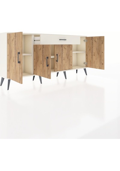 Arges Konsol 3 Raflı Tek Çekmeceli 4 Kapaklı 176x30x83 Aytaşı-çam/aytaşı Çam/aytaşı Arges Konsol 3 Raflı Tek Çekmeceli 4 Kapaklı 176x30x83 Aytaşı-çam/aytaşı Çam/aytaşı