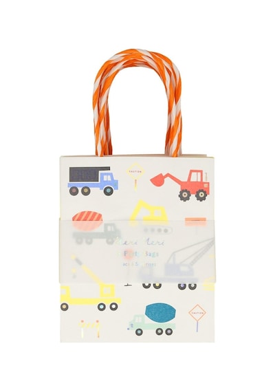 Meri Meri - Construction Party Bag - İnşaat Parti Çantaları - 8'li Tüm Yaşlar