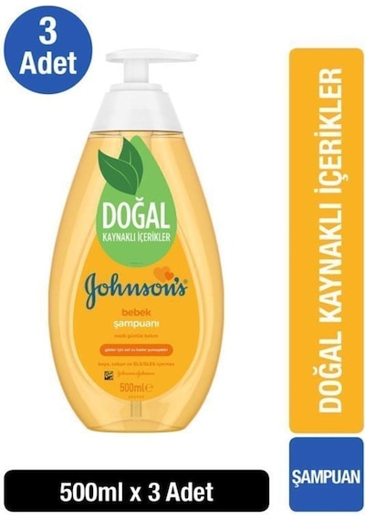 Johnson's Baby Bebek Şampuanı 3 x 500 ML