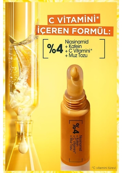 Garnier C Vitamini Parlak Süper Aydınlatıcı Gece + Gündüz Serumu 2 x 30 ML + Aydınlatıcı Göz Kremi 15 ML