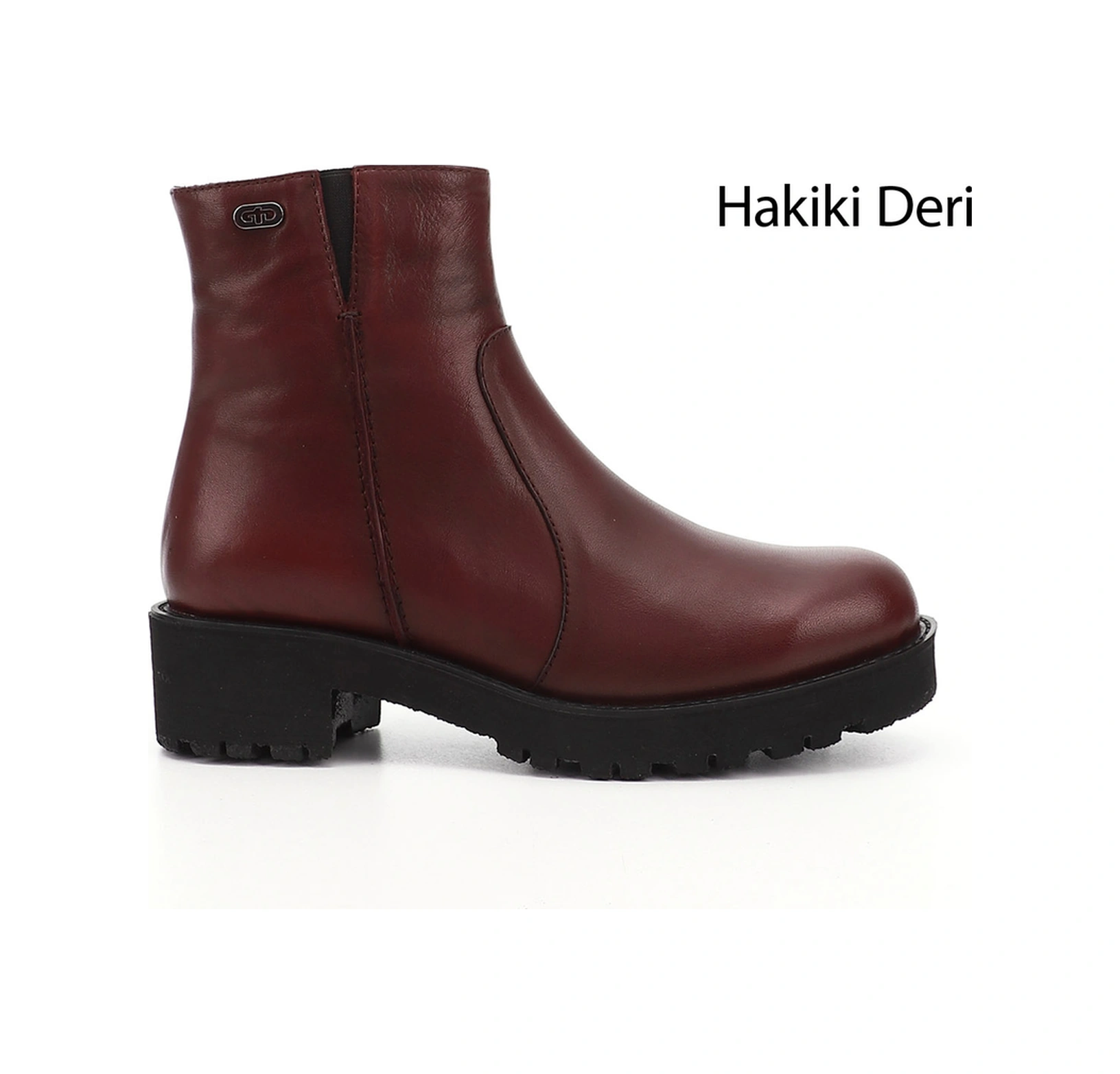 Gönderi(R) Gönderi R Kadın Bordo Antik Fermuarlı Kalın Topuklu Hakiki Deri Bot Gkzb13452421 Bordo