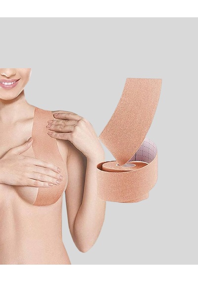 Erturkstore Askısız Görünmez Göğüs Bandı Dekolteli Kıyafetler İçin Tamamlayıcı Bant Çok Renkli